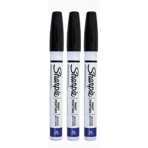Sharpie Paint Pen Oil Based‎ Medium tip 3-Pack